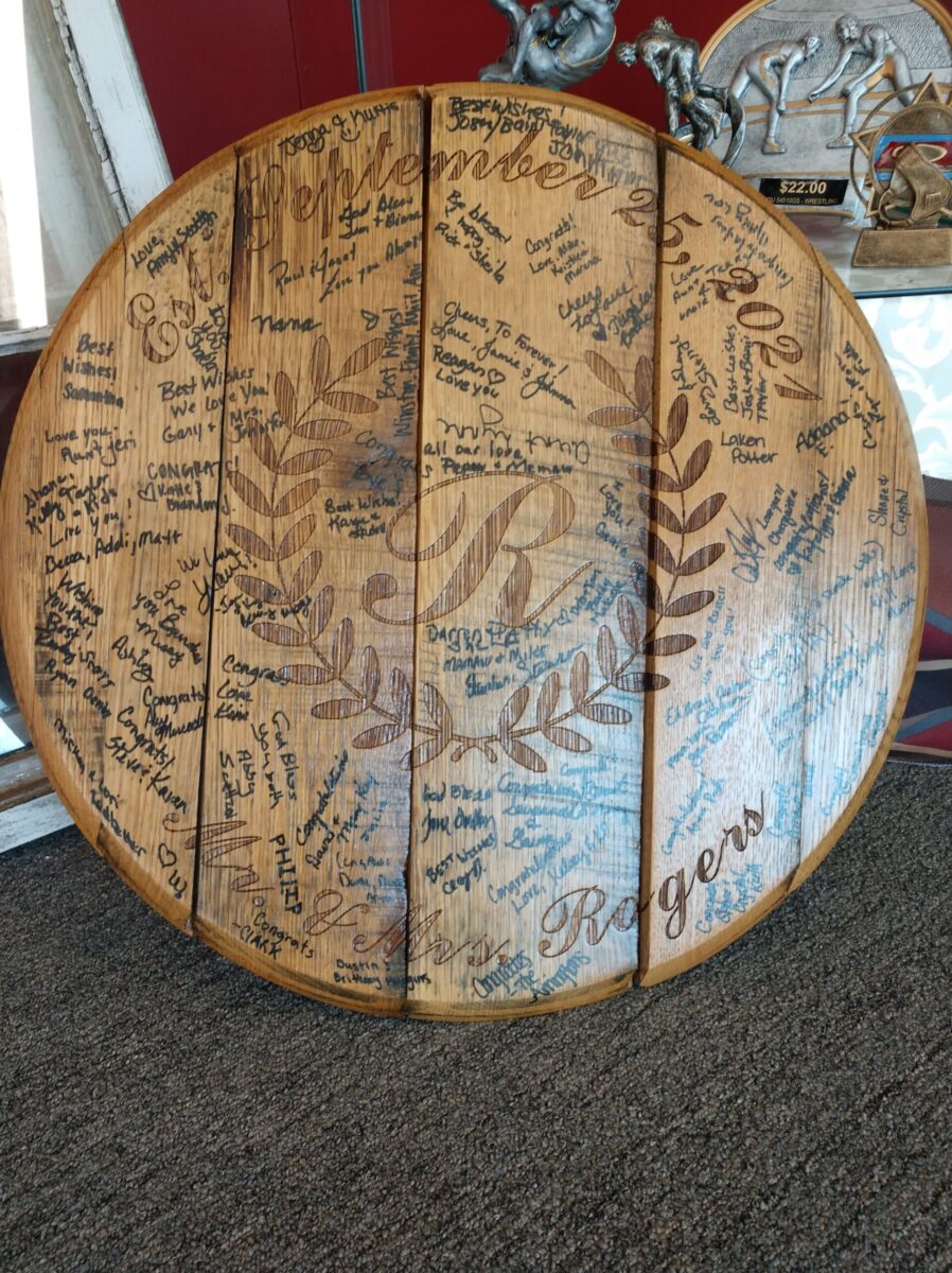 Custom circle table top