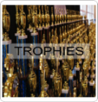 Many gold trophies 
